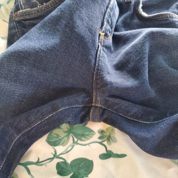 AGOLDE Sophie Mid Rise Skinny Dark Wash Blue Jeans Cabana Wash Size 26 Women's - Picture 11 of 16